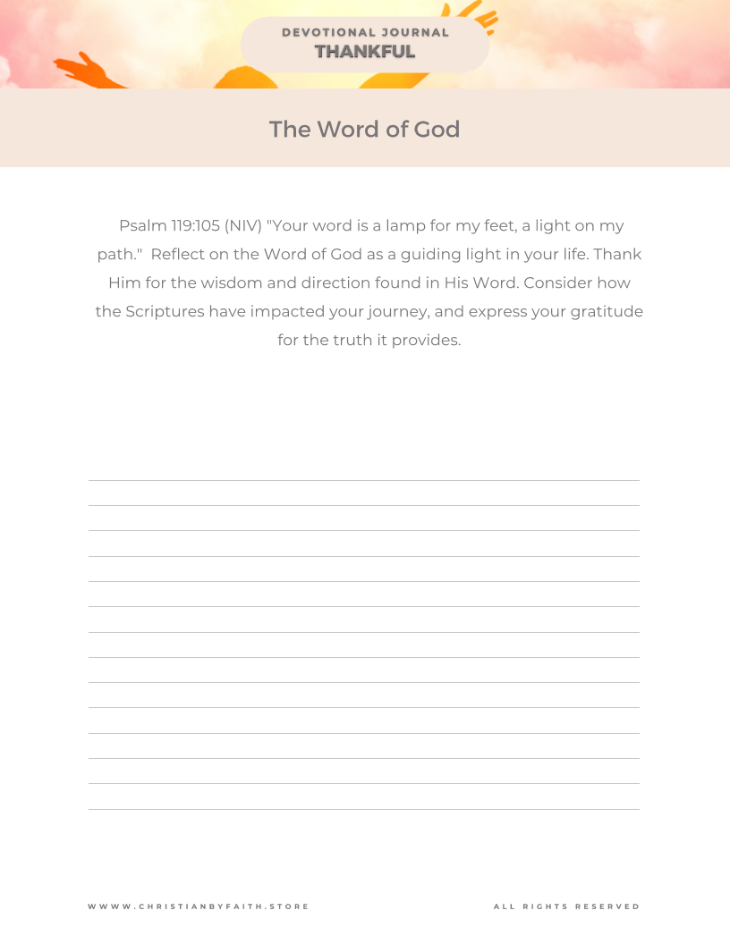 Be Thankful - Mini Devotional Journal on Thankfulness