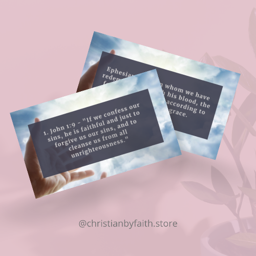 Forgiveness - 31 Scripture learning/prayer cards