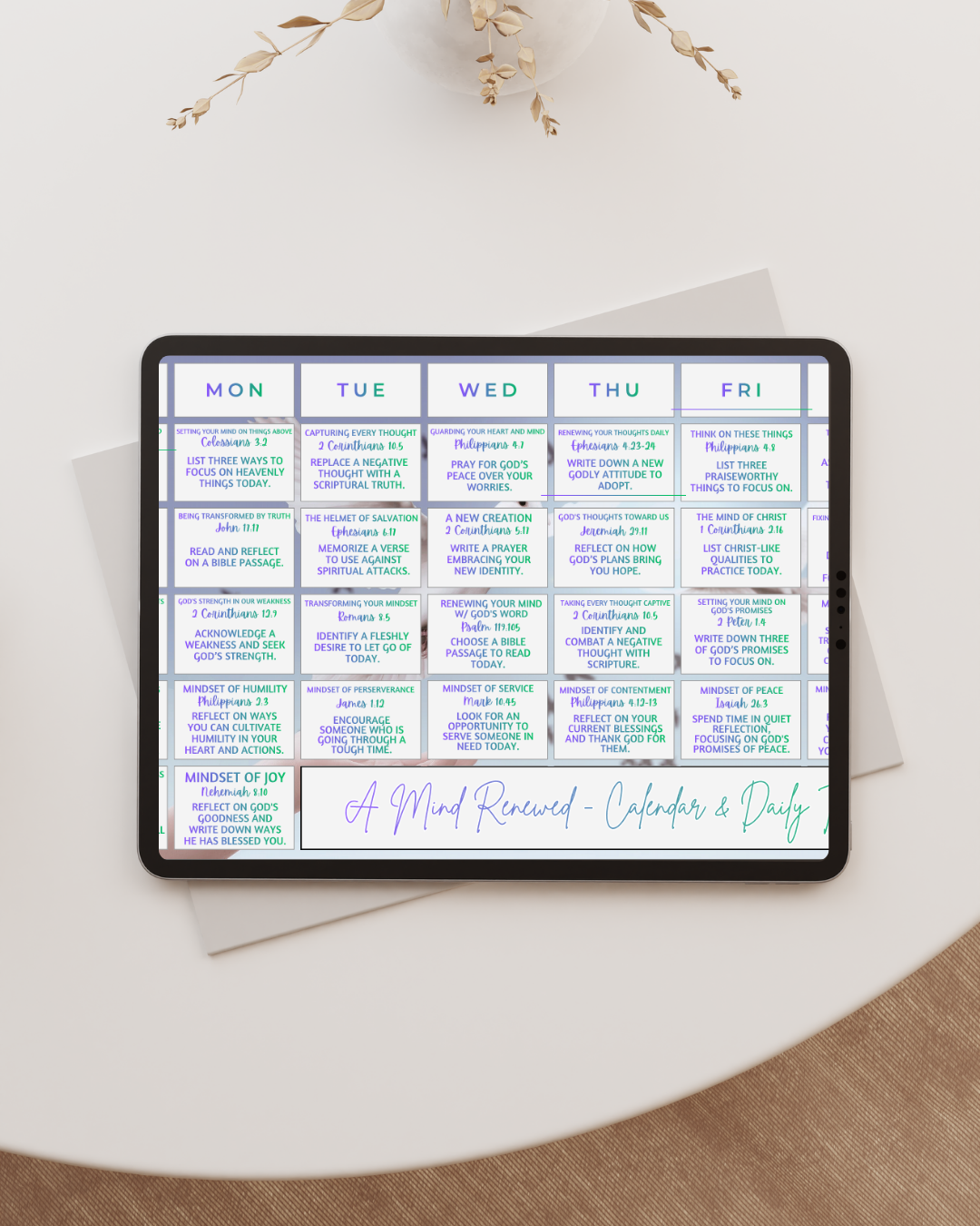 30-Day Mind Renewal Calendar