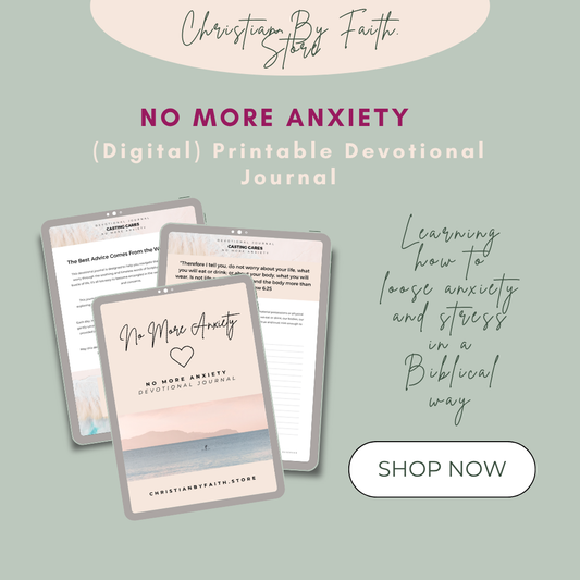 No More Anxiety - Digital (print-out) Devotional Journal